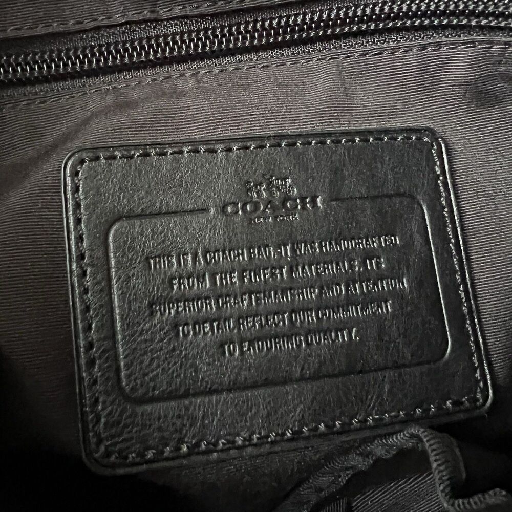 COACH Shoulder Bag F71172 Heritage Web Leather Embossed C Map Bag Heritage - Picture 4 of 11